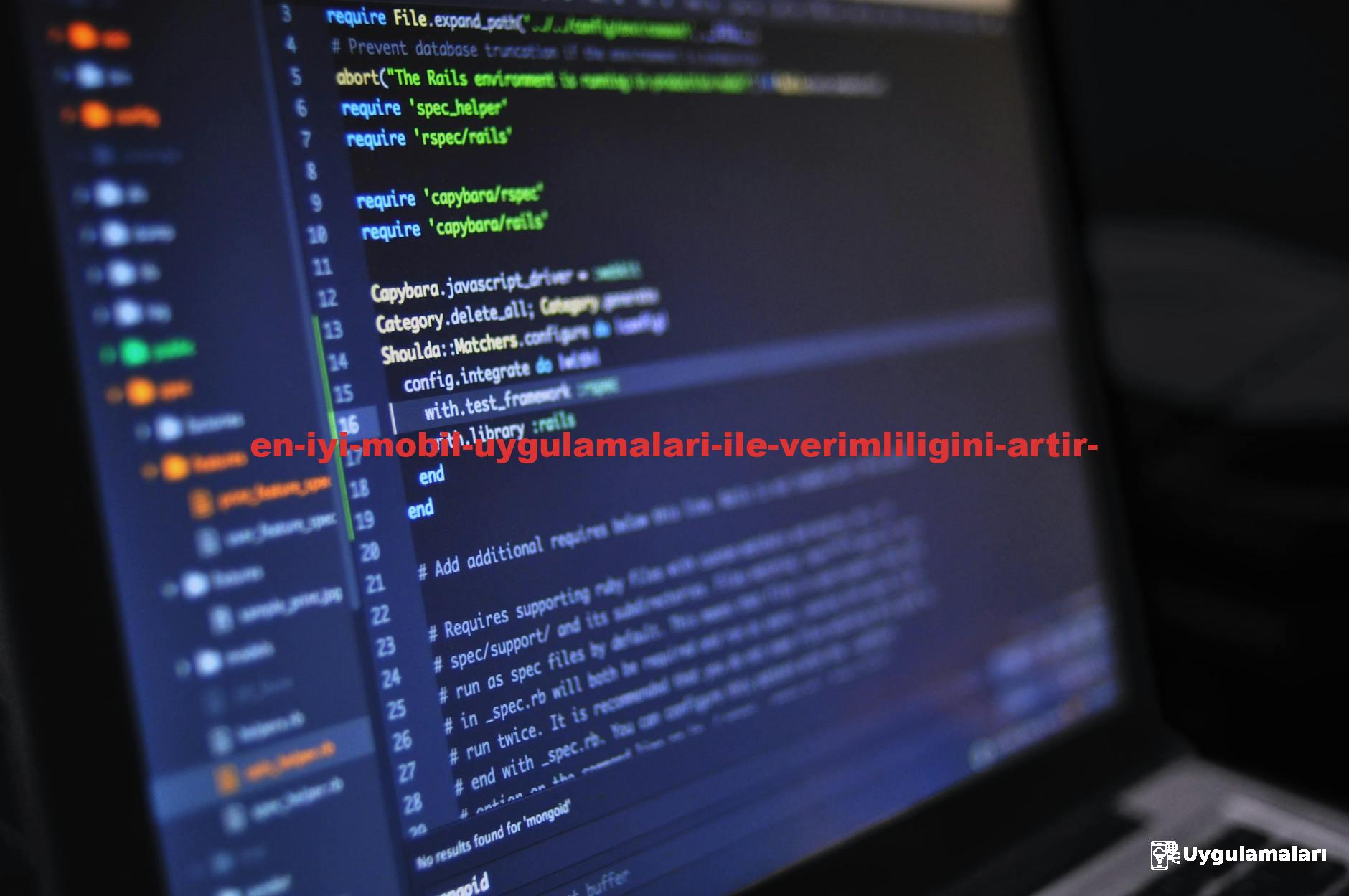 Close-up of a computer screen displaying programming code in a dark environment.