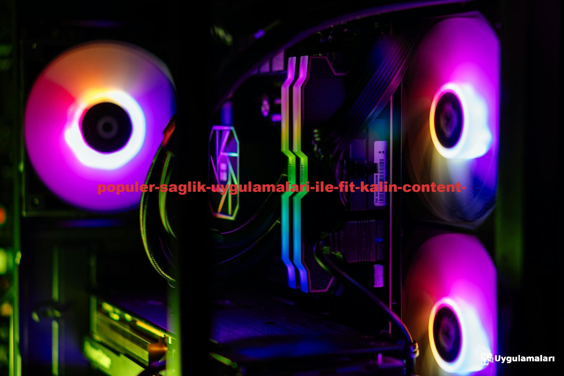 High-End Gaming PC Interior with Colorful RGB Lights