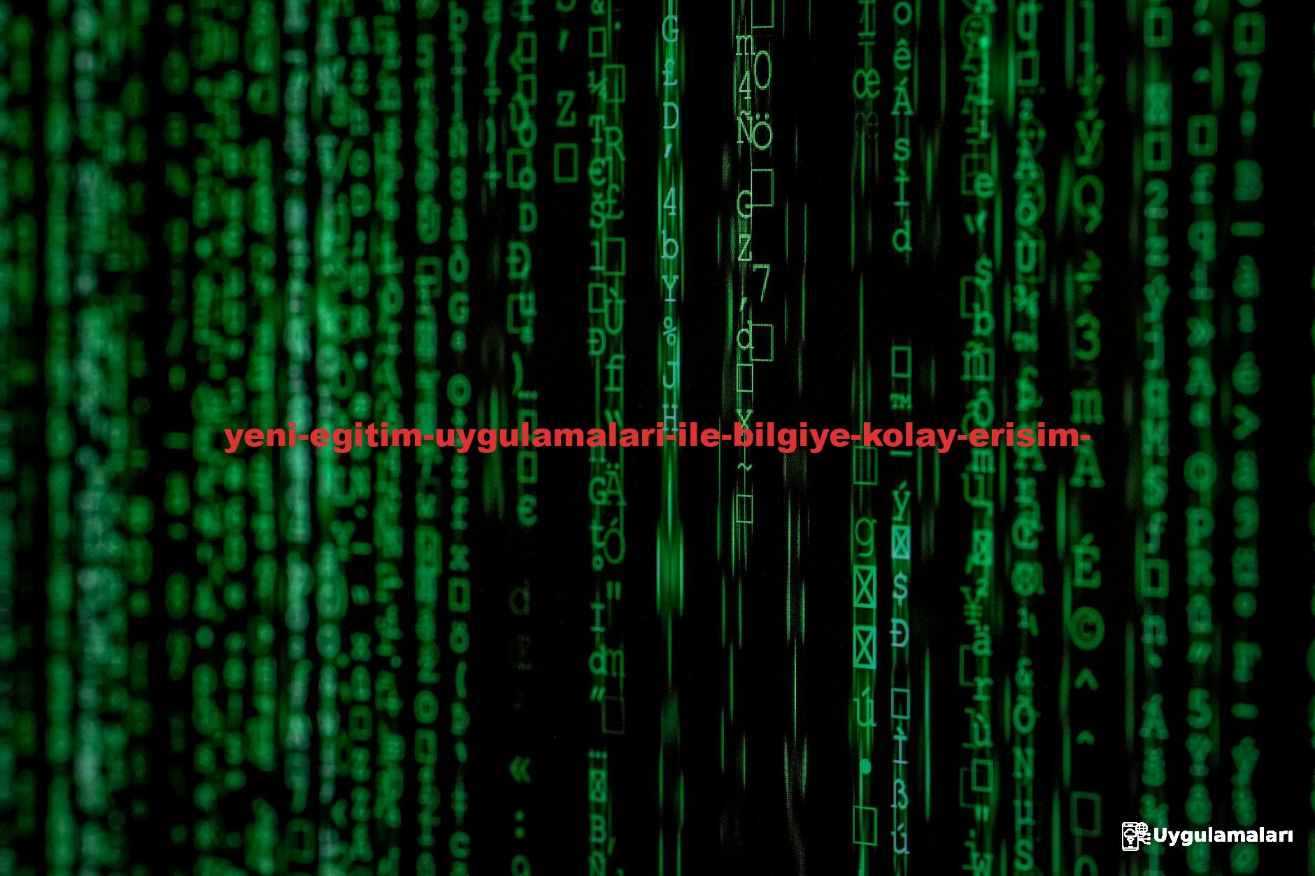 Abstract green matrix code background with binary style.