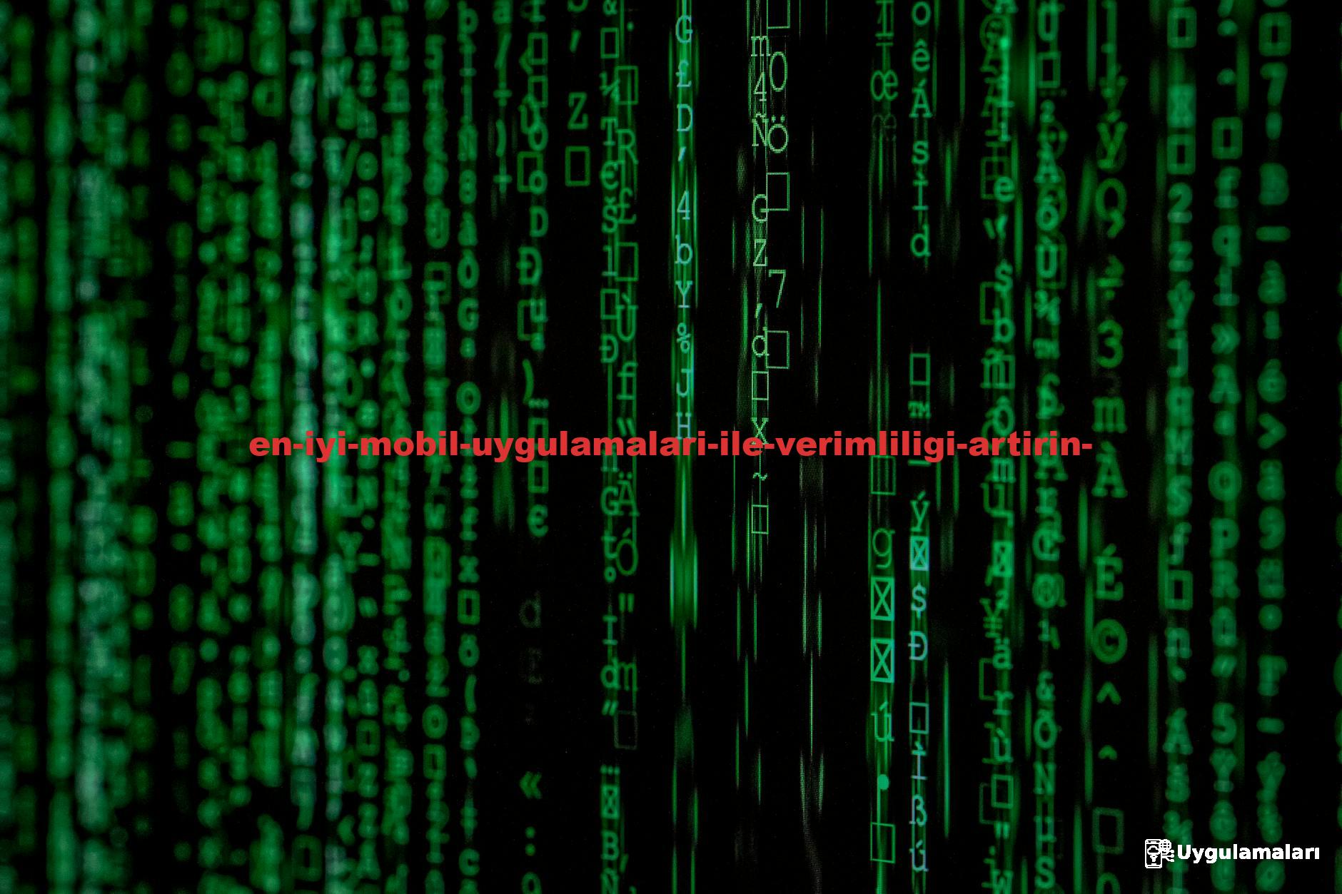 Abstract green matrix code background with binary style.