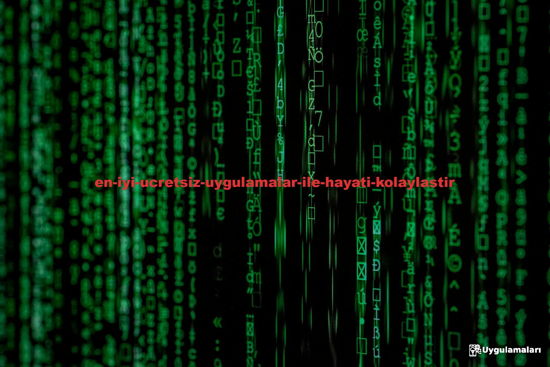 Abstract green matrix code background with binary style.