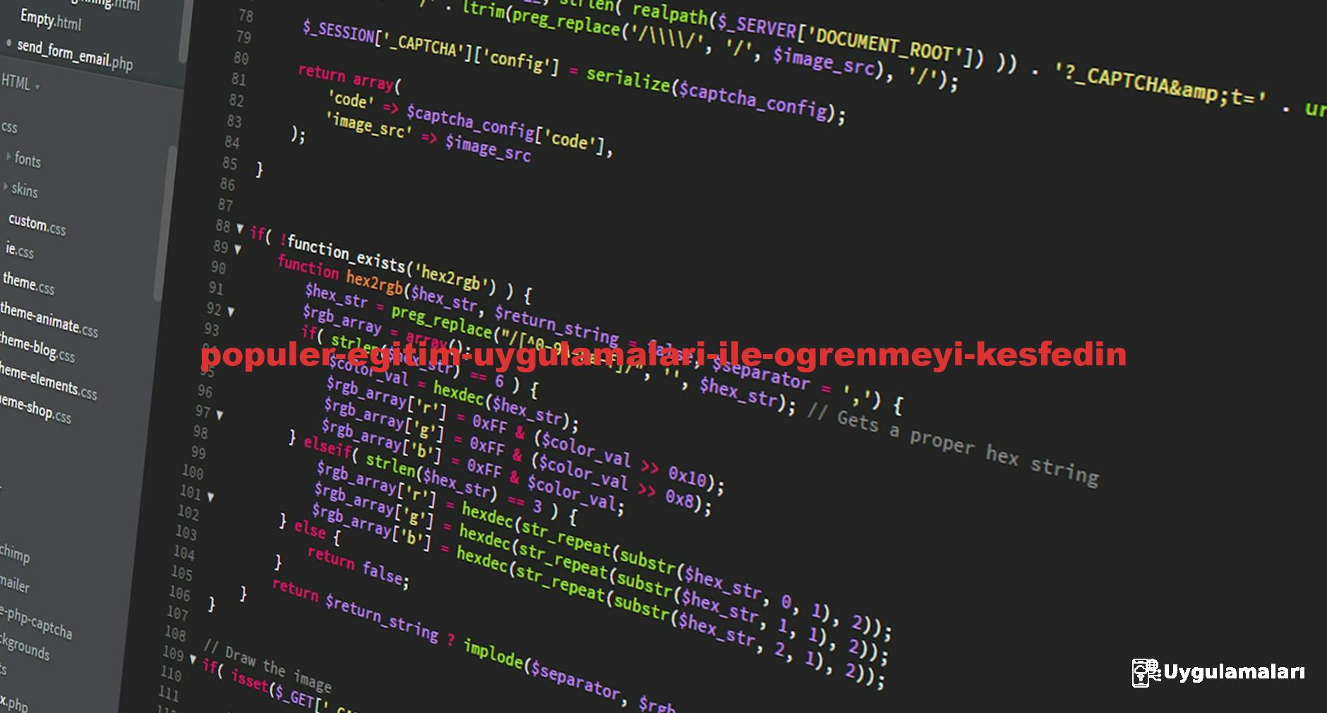 Colorful PHP code displayed on a dark screen, ideal for programming themes.