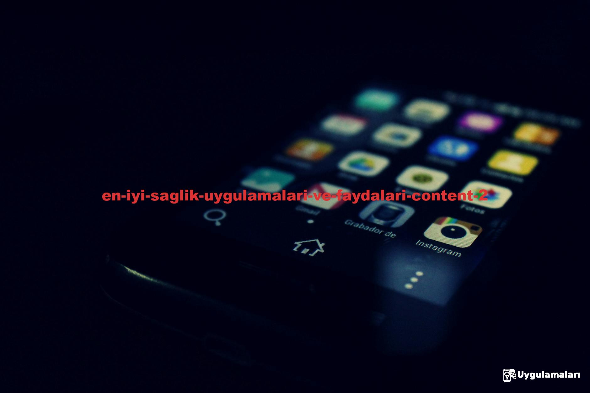 Dark-themed close-up of a smartphone screen highlighting various apps and touchscreen technology.