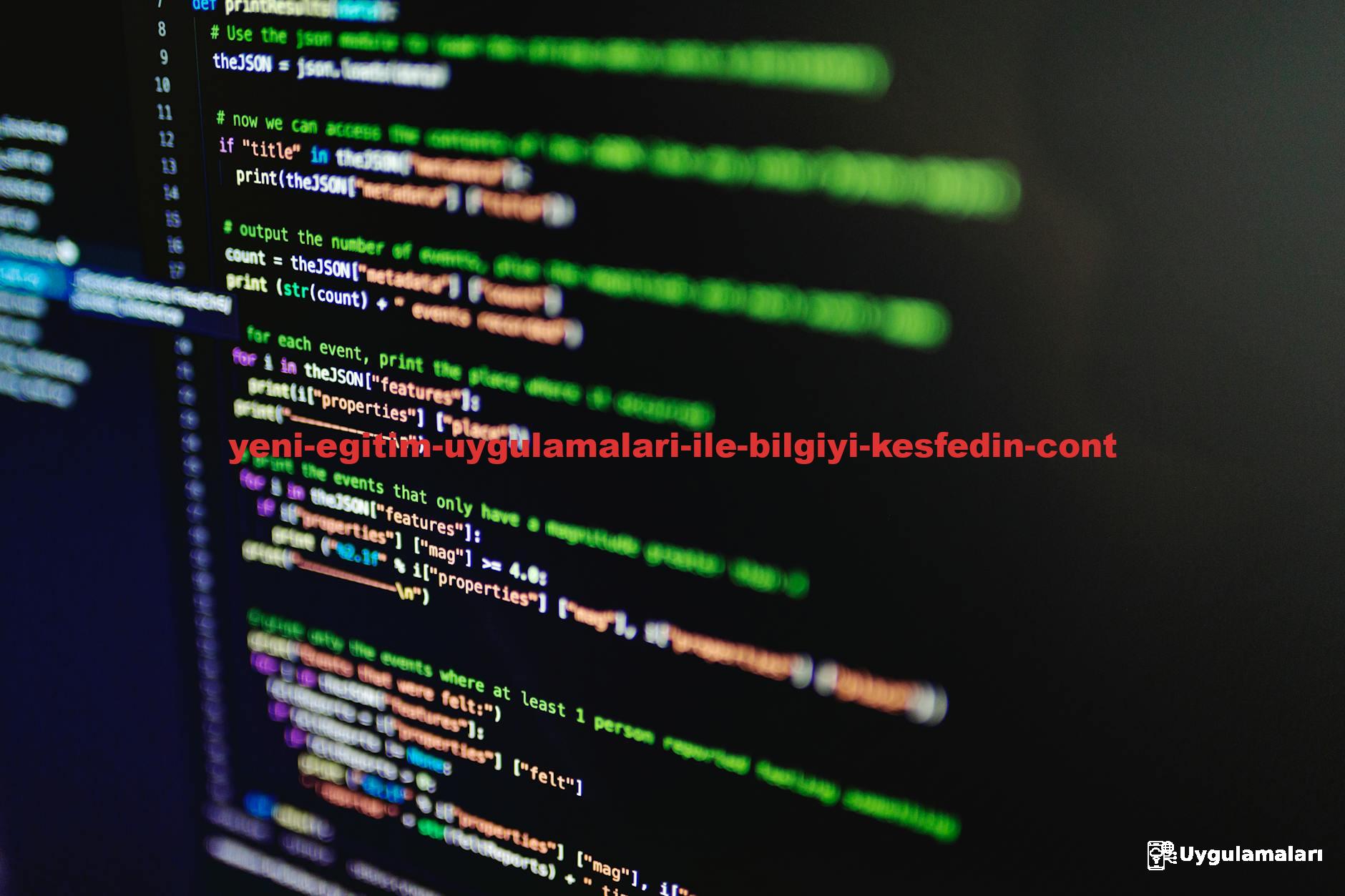 High-resolution image of colorful programming code highlighted on a computer screen.