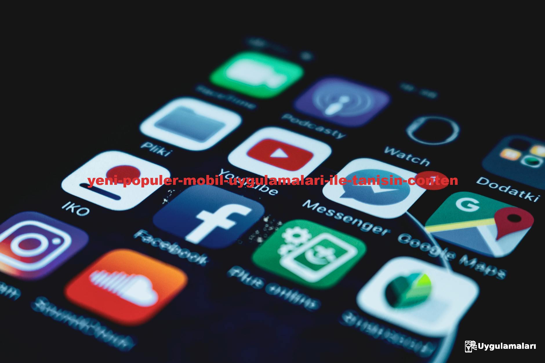 Detailed close-up view of a smartphone screen displaying various popular social media app icons.