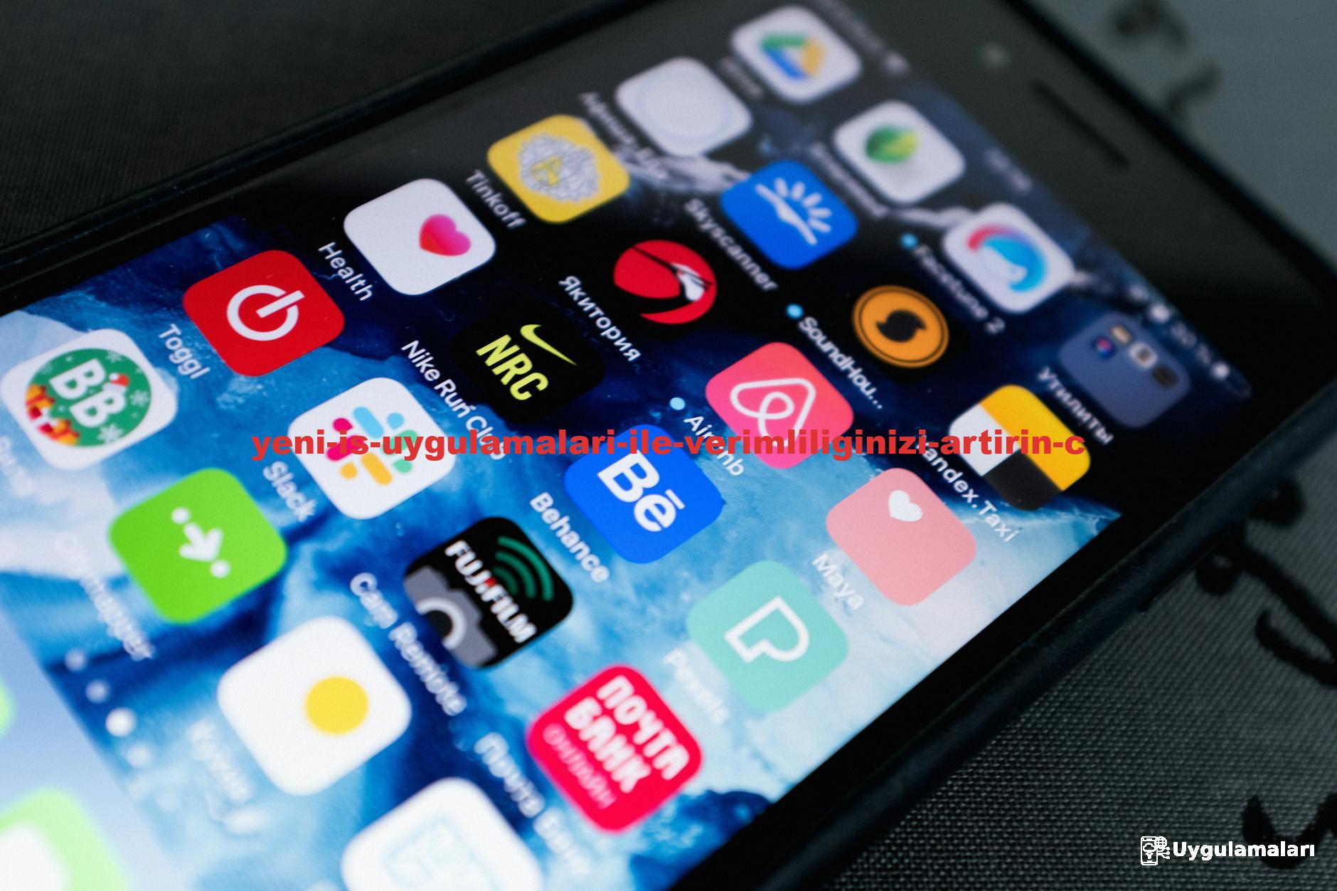 Detailed view of smartphone displaying multiple app icons on screen, highlighting technology use.
